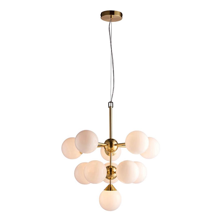 Endon 76500 - Candeeiro suspenso OSCAR 11xG9/18W/230V latão