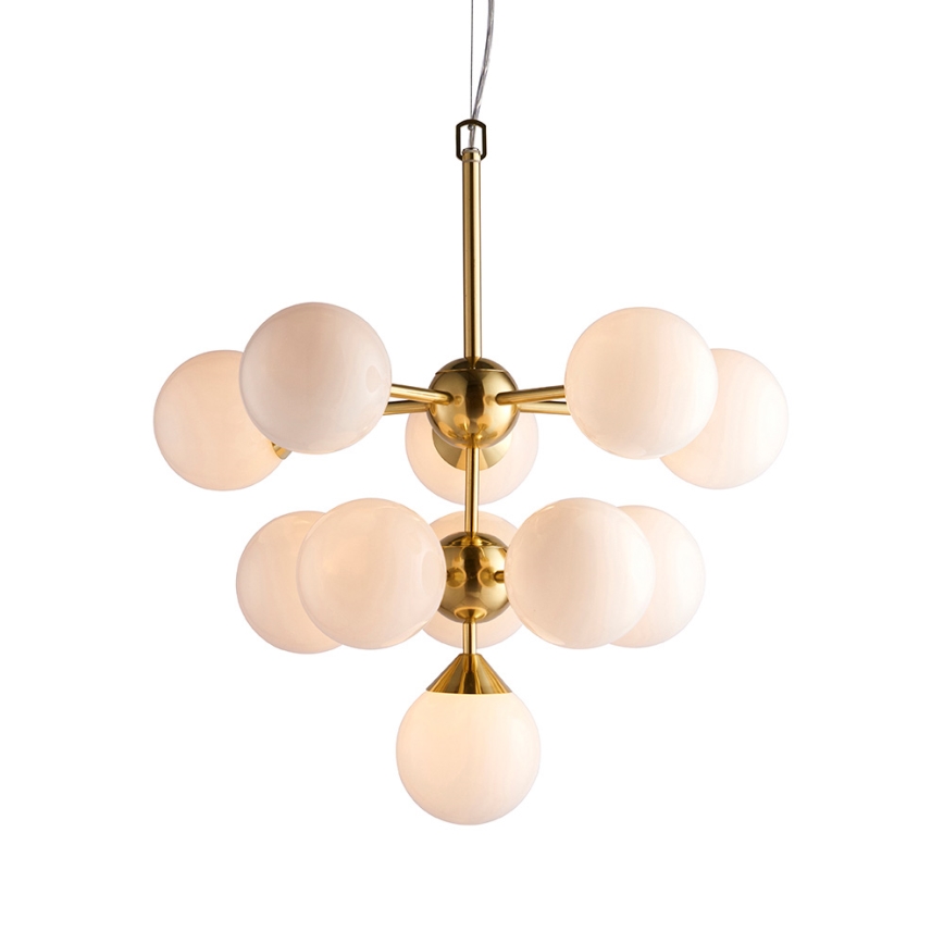 Endon 76500 - Candeeiro suspenso OSCAR 11xG9/18W/230V latão