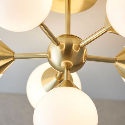 Endon 76501 - Lustre em haste OSCAR 6xG9/5W/230V dourado