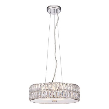 Endon 76513 - Lustre LED suspenso em cabo VERINA 5xLED/5W/230V cromo brilhante