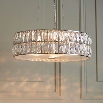 Endon 76513 - Lustre LED suspenso em cabo VERINA 5xLED/5W/230V cromo brilhante