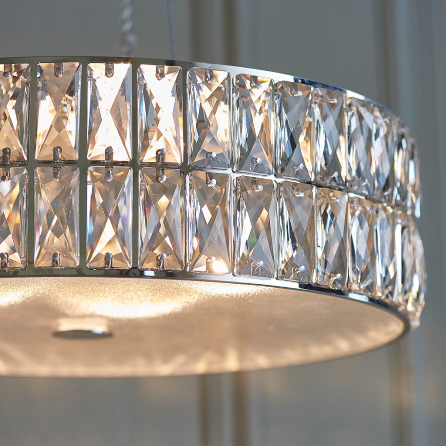 Endon 76513 - Lustre LED suspenso em cabo VERINA 5xLED/5W/230V cromo brilhante