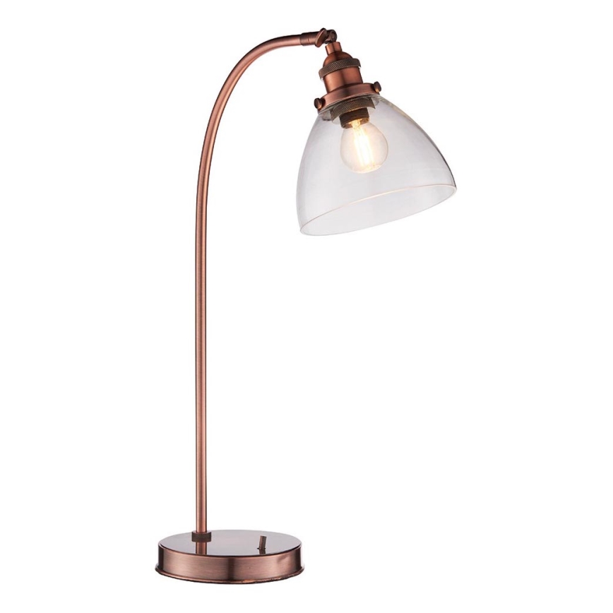 Endon 77861 - Candeeiro de mesa HANSEN 1xE27/40W/230V cobre