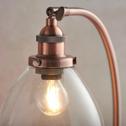 Endon 77861 - Candeeiro de mesa HANSEN 1xE27/40W/230V cobre