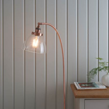 Endon 77862 - Candeeiro de chão HANSEN 1xE27/40W/230V cobre