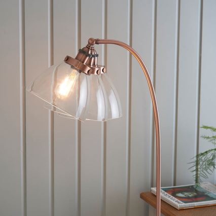 Endon 77862 - Candeeiro de chão HANSEN 1xE27/40W/230V cobre