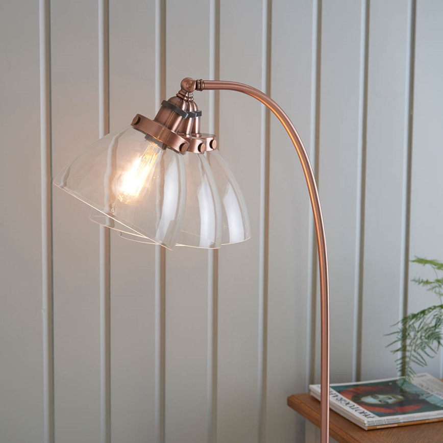 Endon 77862 - Candeeiro de chão HANSEN 1xE27/40W/230V cobre