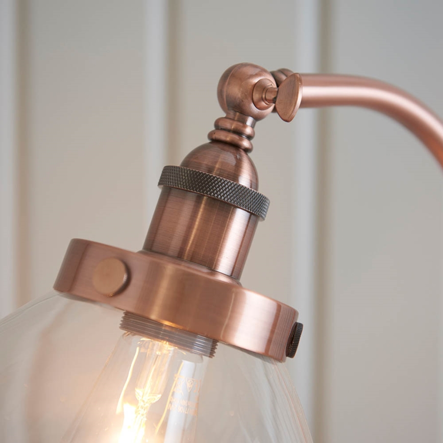Endon 77862 - Candeeiro de chão HANSEN 1xE27/40W/230V cobre
