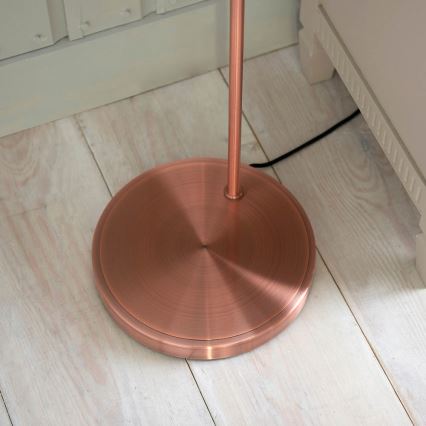 Endon 77862 - Candeeiro de chão HANSEN 1xE27/40W/230V cobre