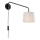 Endon 79500 - Aplique de parede CARLSON 1xE14/40W/230V cinzento/preto