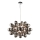 Endon 80124 - Candeeiro suspenso INFINITY 8xG9/28W/230V preto/fumado