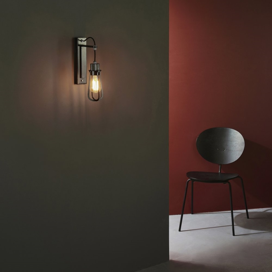 Endon 80950 - Iluminação de parede URBAN 1xE27/6W/230V preto