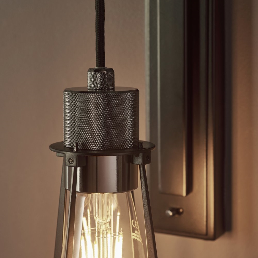 Endon 80950 - Iluminação de parede URBAN 1xE27/6W/230V preto