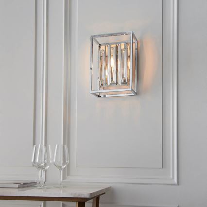 Endon 81932 - Aplique de parede ACADIA 1xE14/40W/230V cromado brilhante