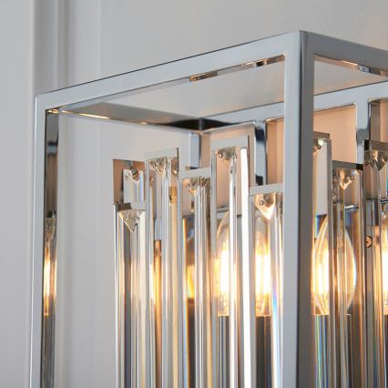 Endon 81932 - Aplique de parede ACADIA 1xE14/40W/230V cromado brilhante