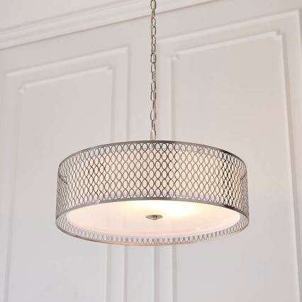 Endon 81969 - Candeeiro suspenso CORDERO 3xE27/10W/230V cromado mate