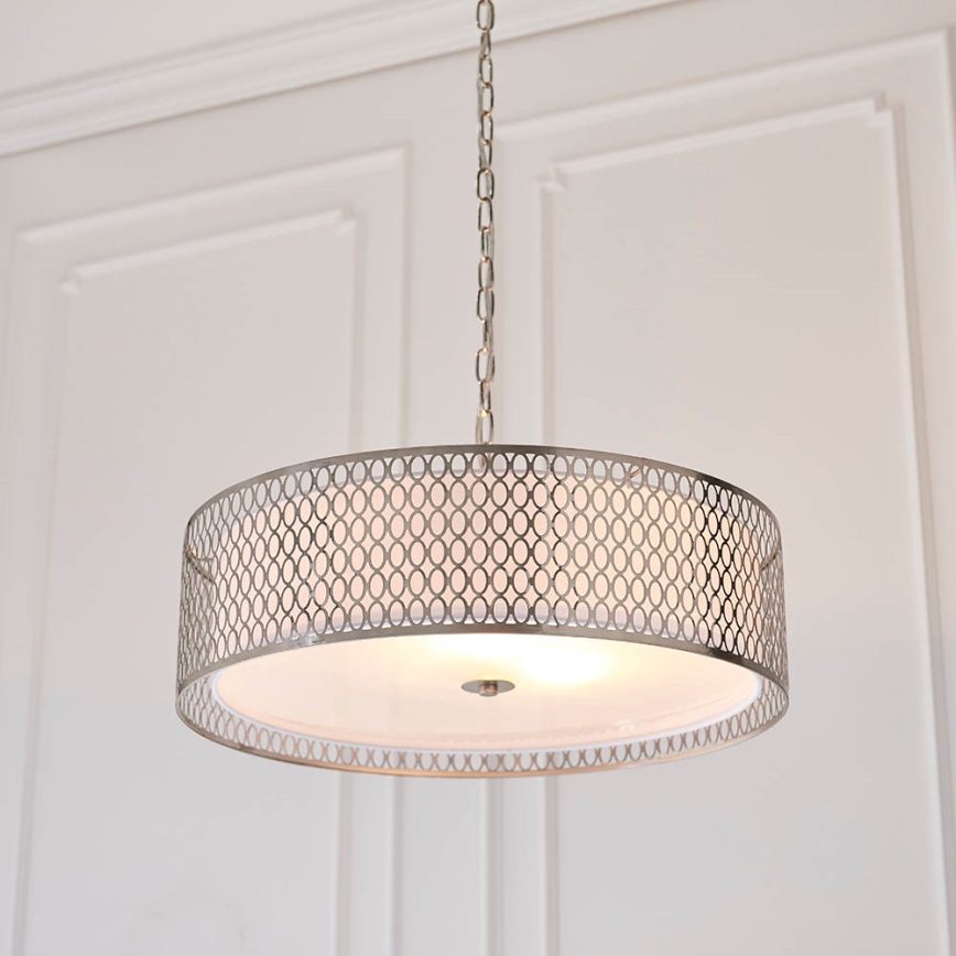 Endon 81969 - Candeeiro suspenso CORDERO 3xE27/10W/230V cromado mate