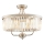 Endon 90264 - Lustre de montagem superficial CHESTERFIELD 3xE14/6W/230V Ø 45 cm cromo brilhante