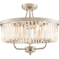 Endon 90264 - Lustre de teto sobreposto CHESTERFIELD 3xE14/6W/230V cromado brilhante