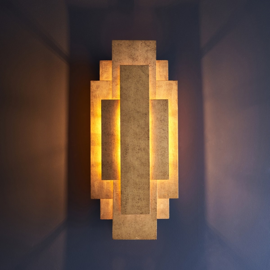 Endon 90452 - Iluminação de parede ALZARE 2xG9/3W/230V dourado