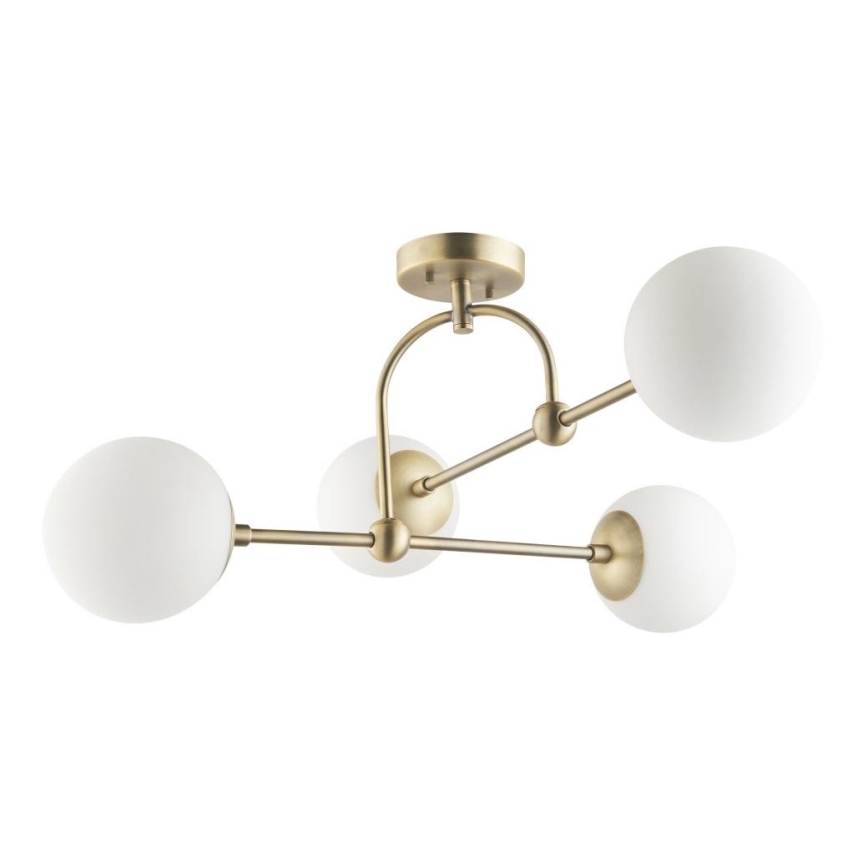 Endon 90843 - Lustre de tecto de montagem superficial ONTARIO 4xE14/7W/230V latão
