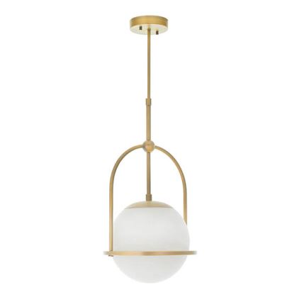 Endon 90844 - Lustre de haste ONTARIO 1xE27/10W/230V latão