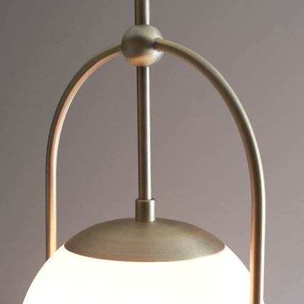 Endon 90844 - Lustre de haste ONTARIO 1xE27/10W/230V latão