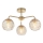 Endon 91968 - Plafon DIMPLE 3xE14/25W/230V dourado/bege fumê
