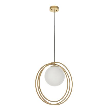 Endon 92488 - Pendente com cabo EMILIO 1xE27/10W/230V dourado