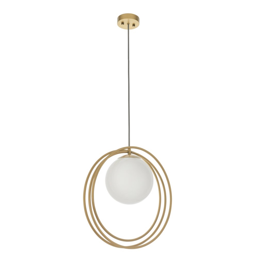 Endon 92488 - Pendente com cabo EMILIO 1xE27/10W/230V dourado