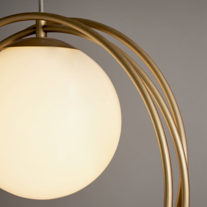 Endon 92488 - Pendente com cabo EMILIO 1xE27/10W/230V dourado