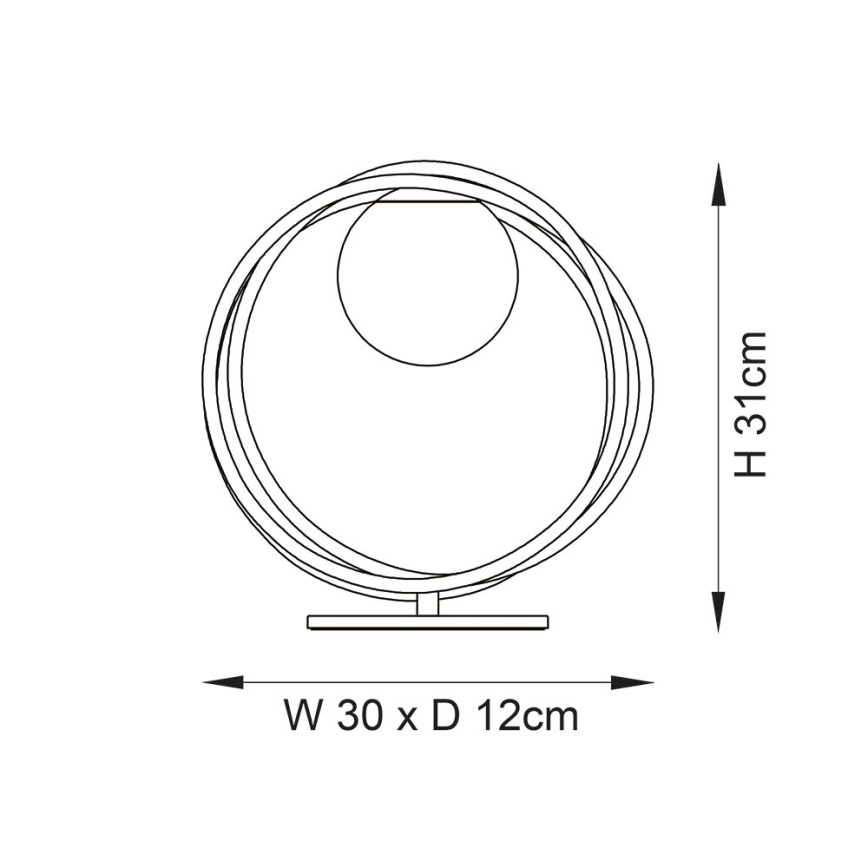 Endon 92491 - Candeeiro de mesa EMILIO 1xG9/3W/230V dourado