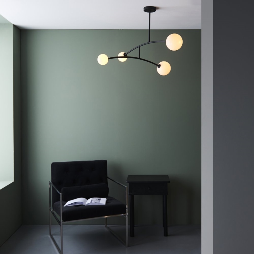 Endon 92940 - Lustre de haste BALANCE 4xG9/3W/230V preto
