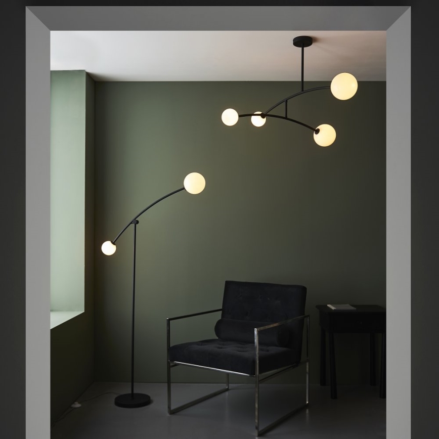 Endon 92940 - Lustre de haste BALANCE 4xG9/3W/230V preto