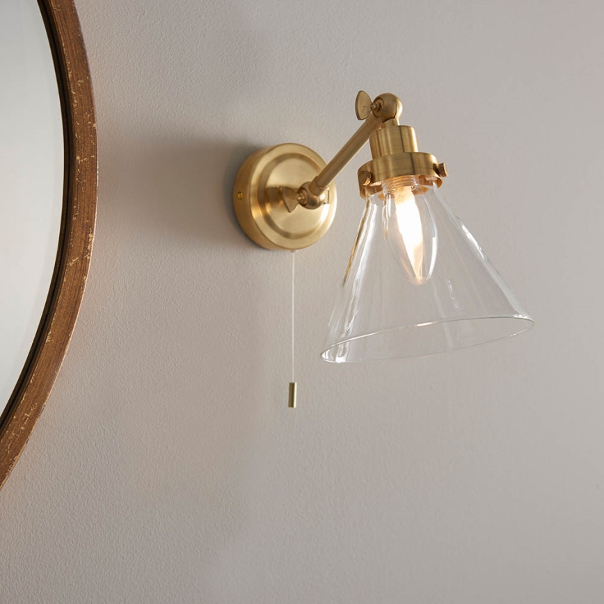 Endon 93854 - Foco de parede para casa de banho FARADAY 1xG9/3W/230V IP44 dourado