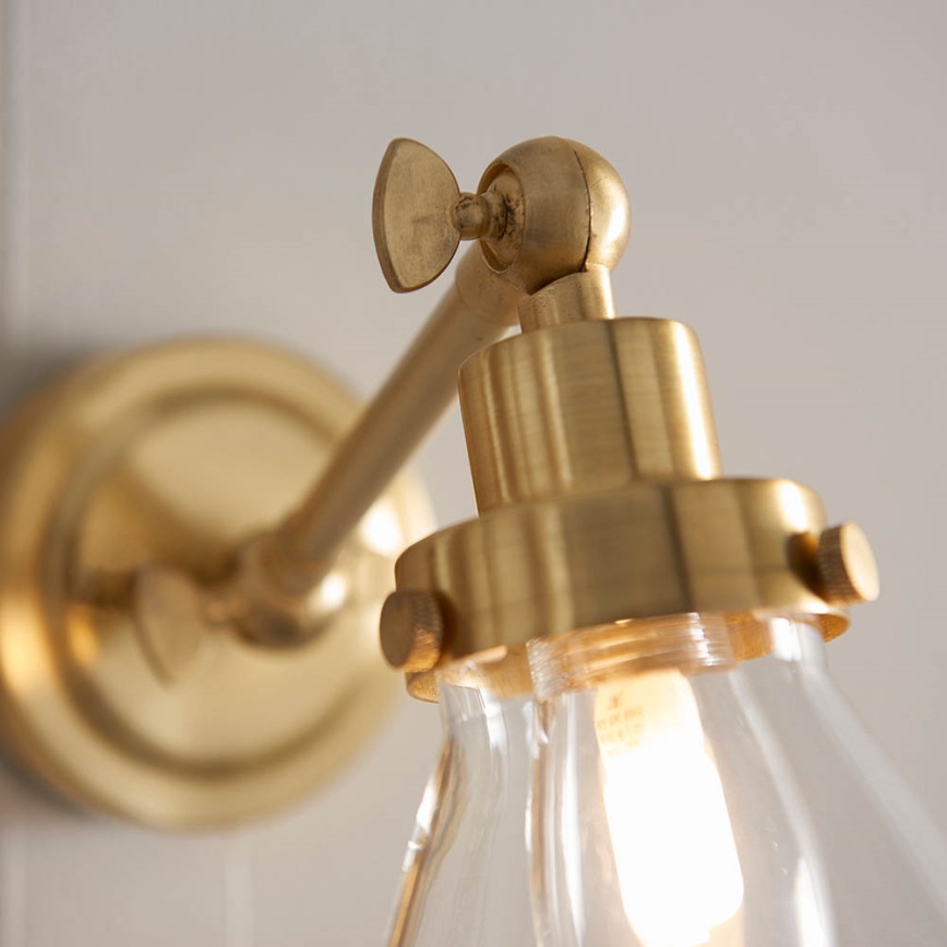 Endon 93854 - Foco de parede para casa de banho FARADAY 1xG9/3W/230V IP44 dourado