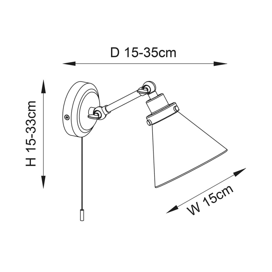 Endon 93854 - Foco de parede para casa de banho FARADAY 1xG9/3W/230V IP44 dourado