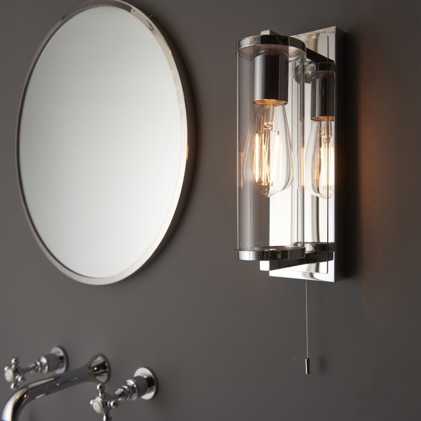 Endon 94074 - Iluminação de parede para casa de banho TAYLOR 1xE27/10W/230V IP44 cromado brilhante