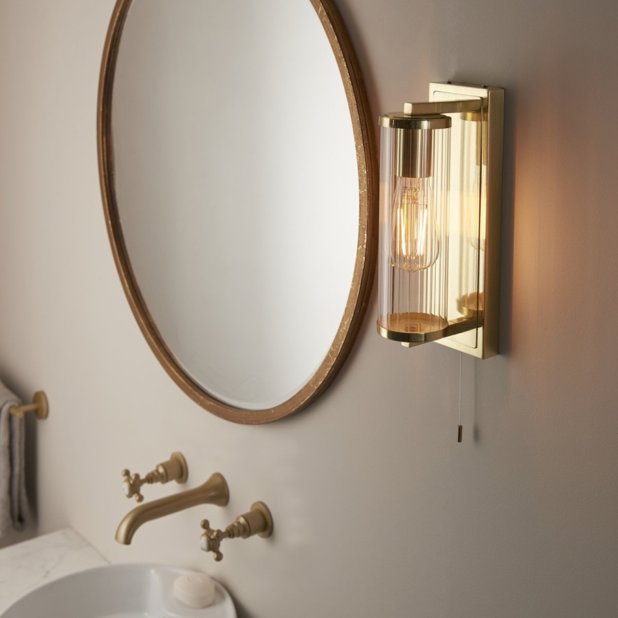 Endon 94075 - Iluminação de parede para casa de banho TAYLOR 1xE27/10W/230V IP44 dourado