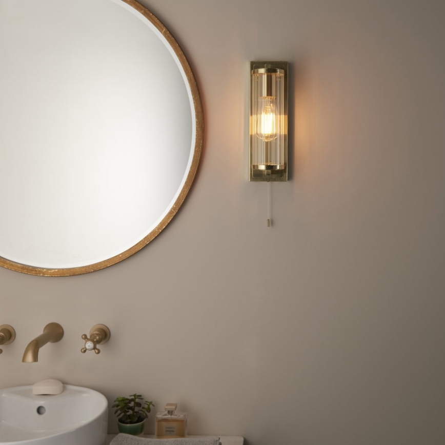 Endon 94075 - Iluminação de parede para casa de banho TAYLOR 1xE27/10W/230V IP44 dourado