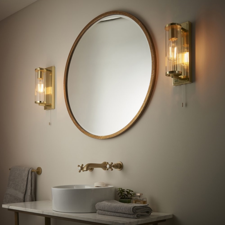 Endon 94075 - Iluminação de parede para casa de banho TAYLOR 1xE27/10W/230V IP44 dourado