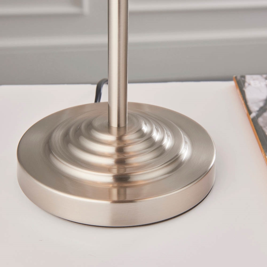 Endon 94369 - Candeeiro de mesa HIGHCLERE 3xE14/18W/230V bege/cromado mate