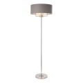 Endon 94378 - Candeeiro de chão HIGHCLERE 1xE14/40W/230V cinzento/cromado brilhante diâmetro 47 cm