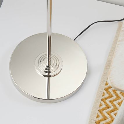 Endon 94378 - Candeeiro de chão HIGHCLERE 1xE14/40W/230V cinzento/cromado brilhante