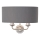 Endon 94406 - Iluminação de parede HIGHCLERE 2xE14/40W/230V cinzento escuro/cromado brilhante