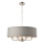 Endon 94415 - Candeeiro suspenso HIGHCLERE 8xE14/40W/230V cinzento/cromado brilhante diâmetro 70 cm
