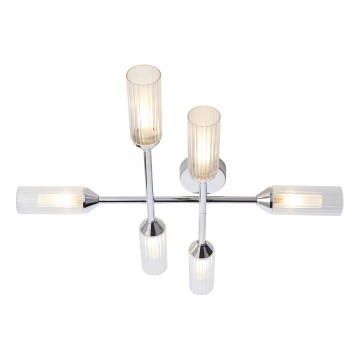 Endon 95045 - Candeeiro integrado para casa de banho NATORI 6xG9/3W/230V IP44 cromado brilhante