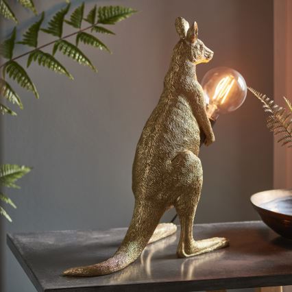 Endon 95075 - Candeeiro de mesa KANGAROO 1xE27/10W/230V dourado