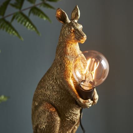 Endon 95075 - Candeeiro de mesa KANGAROO 1xE27/10W/230V dourado
