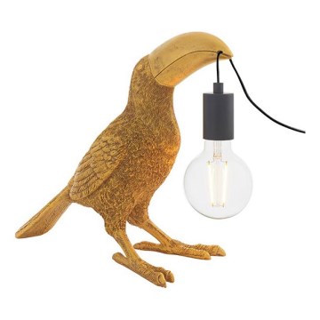 Endon 95077 - Candeeiro de mesa TOCO TOUCAN 1xE27/10W/230V dourado
